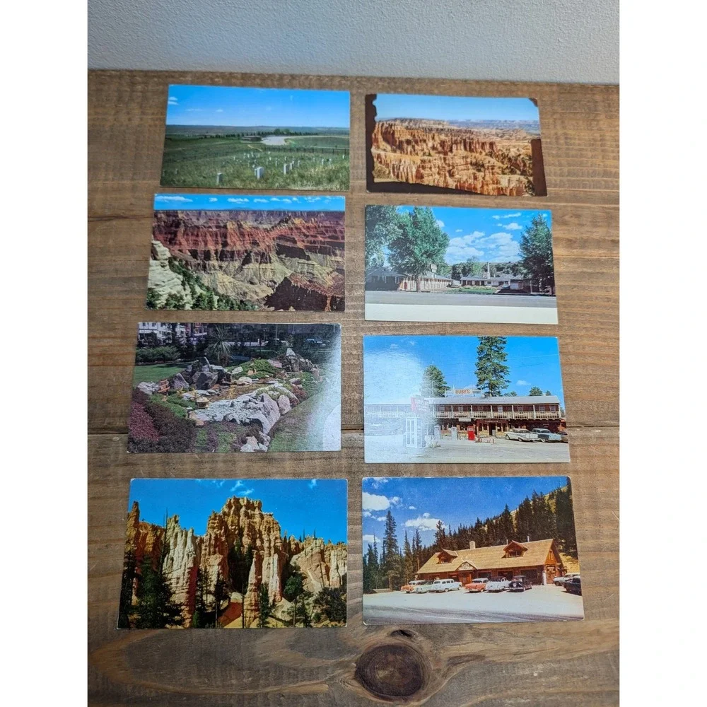 Vintage 1960s National Park Postcard Lot 8pc Bryce Grand Canyon Utah Arizona CO